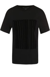 Хлопковая футболка прямого кроя с круглым вырезом Alexander Wang