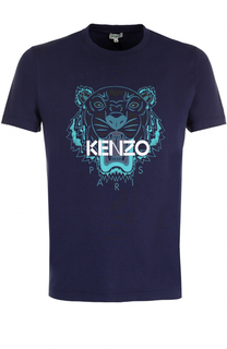 Хлопковая футболка с принтом Kenzo