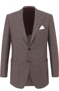 Кашемировый однобортный пиджак Kiton