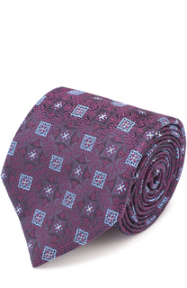 Шелковый галстук с узором Canali