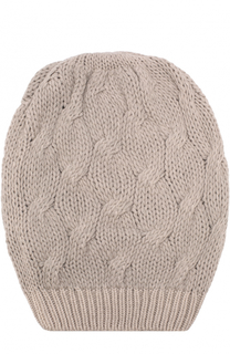 Кашемировая шапка фактурной вязки Cruciani