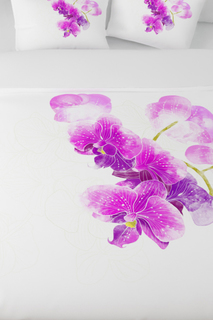 КПБ 1,5 сп "Ветка орхидеи" Сирень