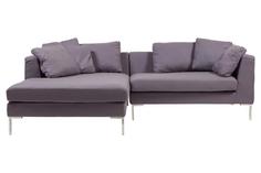 Диван "Charles Sofa Sectional Left Grey Cashmere" D&G