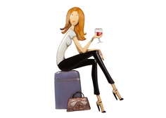 Панно "Traveling Girl" D&G