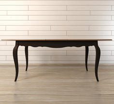 Раскладывающийся обеденный стол "Leontina Black" Etg Home