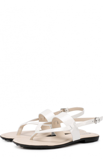 Кожаные сандалии на контрастной подошве Tod’s Tods