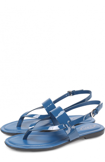 Кожаные сандалии на контрастной подошве Tod’s Tods