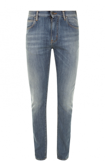 Джинсы прямого кроя с потертостями Armani Jeans
