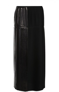 Плиссированная юбка-макси с металлизированной отделкой Stella McCartney