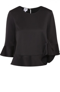 Топ с удлиненным рукавом и оборкой Armani Collezioni