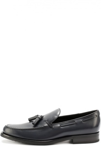 Кожаные лоферы с кисточками Tod’s Tods