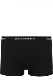Комплект из двух хлопковых боксеров с широкой резинкой Dolce &amp; Gabbana