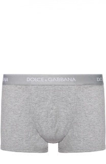 Комплект из двух хлопковых боксеров с широкой резинкой Dolce &amp; Gabbana