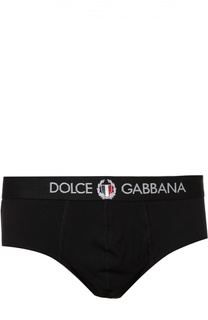 Хлопковые хипсы с широкой резинкой Dolce &amp; Gabbana