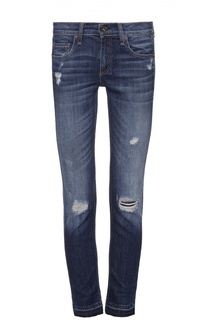Джинсы прямого кроя с декоративными потертостями Rag&amp;Bone Rag&Bone