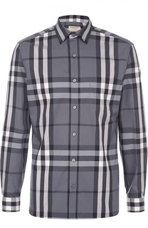 Хлопковая рубашка в клетку Burberry