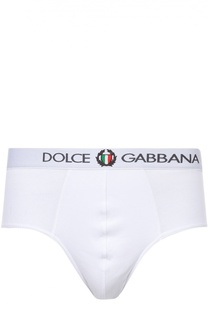 Хлопковые хипсы с широкой резинкой Dolce &amp; Gabbana