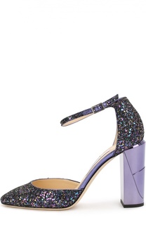 Туфли Mabel с глиттером на устойчивом каблуке Jimmy Choo