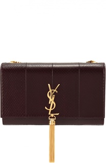 Сумка Monogram с тиснением под рептилию Saint Laurent