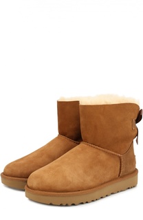 Замшевые полусапоги с бантом UGG Australia