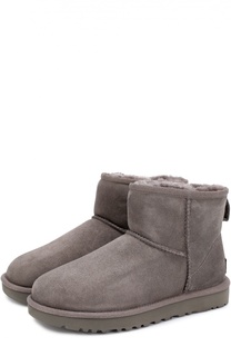 Замшевые полусапоги с логотипом бренда UGG Australia