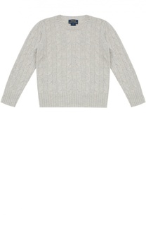 Кашемировый джемпер фактурной вязки Polo Ralph Lauren