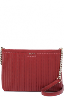 Сумка из стеганой кожи на молнии DKNY