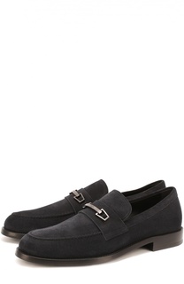 Замшевые лоферы с перемычкой Tod’s Tods