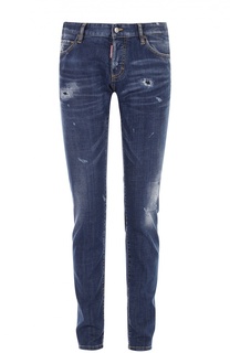 Зауженные джинсы с потертостями Dsquared2