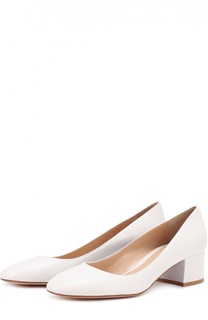 Кожаные туфли на низком каблуке Gianvito Rossi