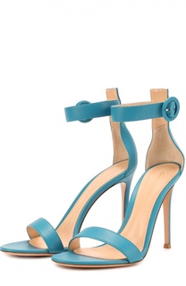 Кожаные босоножки Portofino на шпильке Gianvito Rossi