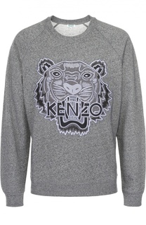 Хлопковый свитшот с вышивкой Kenzo