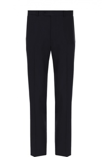 Шерстяные брюки прямого кроя Armani Collezioni