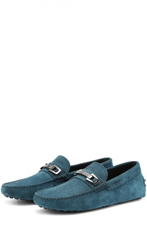 Замшевые мокасины City Gommino с пряжкой Tod’s Tods