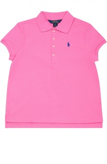 Поло из хлопка с нашивкой Polo Ralph Lauren