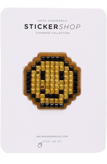 Стикер Smiley Diamante из замши Anya Hindmarch