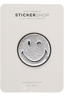 Кожаный стикер Wink Smiley Anya Hindmarch