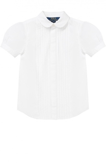 Хлопковая блуза с декором Polo Ralph Lauren