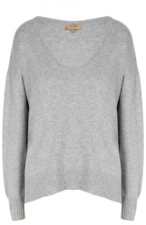 Кашемировый пуловер свободного кроя с круглым вырезом Back Label