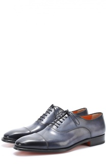 Классические кожаные оксфорды Santoni