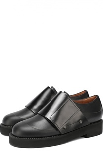 Кожаные ботинки с широким ремешком Marni