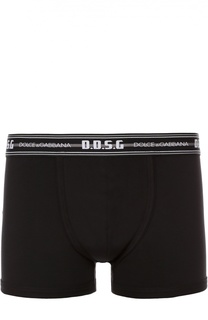 Хлопковые боксеры с широкой резинкой Dolce &amp; Gabbana