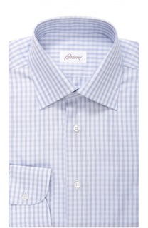 Хлопковая сорочка с воротником кент Brioni