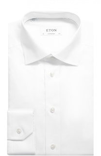 Хлопковая сорочка с воротником кент Eton