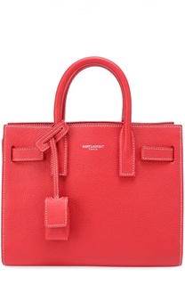 Сумка Sac De Jour Nano с контрастной прострочкой Saint Laurent
