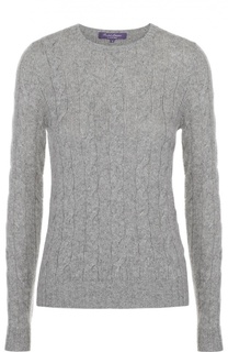 Приталенный кашемировый пуловер фактурной вязки Ralph Lauren