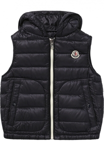 Пуховый жилет с капюшоном Moncler Enfant