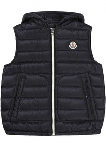 Пуховый жилет с капюшоном Moncler Enfant