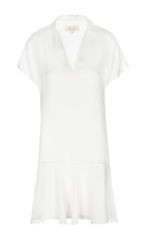 Мини-платье с глубоким V-образным вырезом и асимметричной юбкой Paul&amp;Joe Paul&Joe