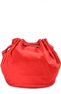 Сумка Mini Drawstring Bucket из атласа Diane Von Furstenberg